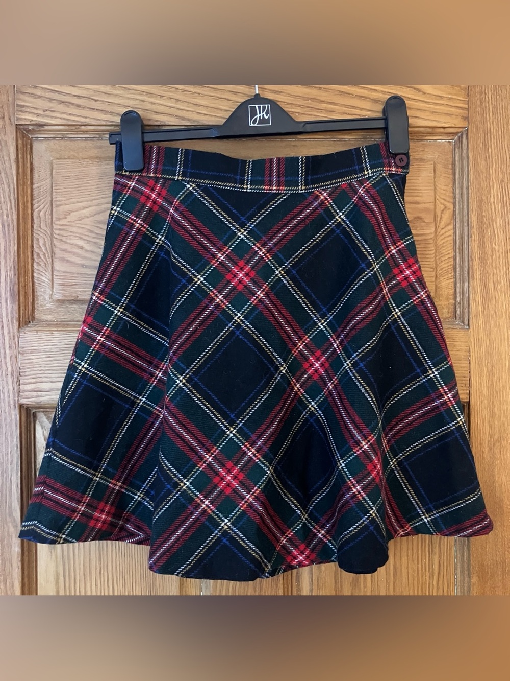 vintage plaid mini skirt